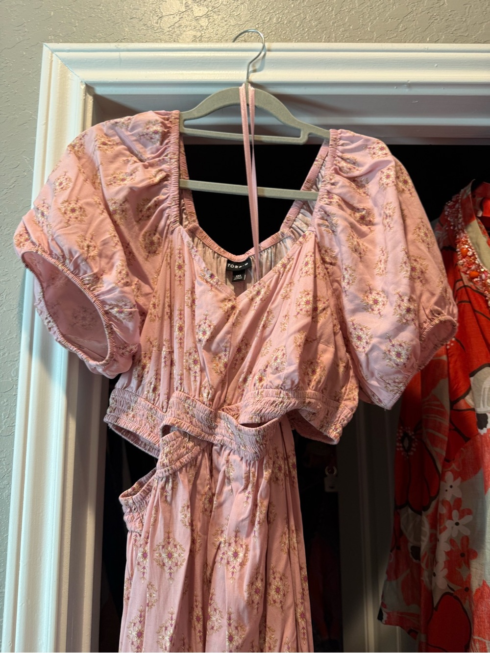 torrid Pink Floral Sundress with Delicate Straps